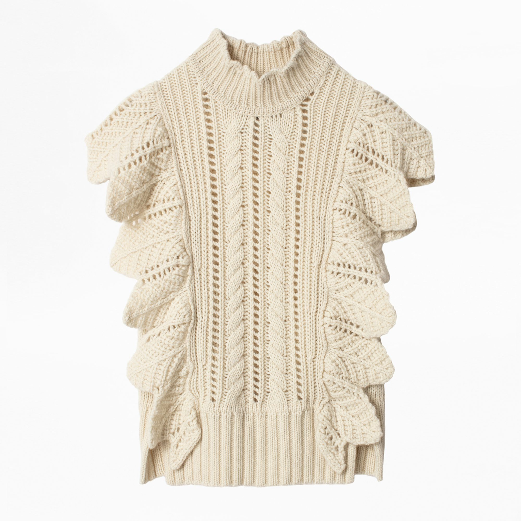 Pullover Lila aus Kaschmir - Damenoberteil aus Kaschmir in Beige